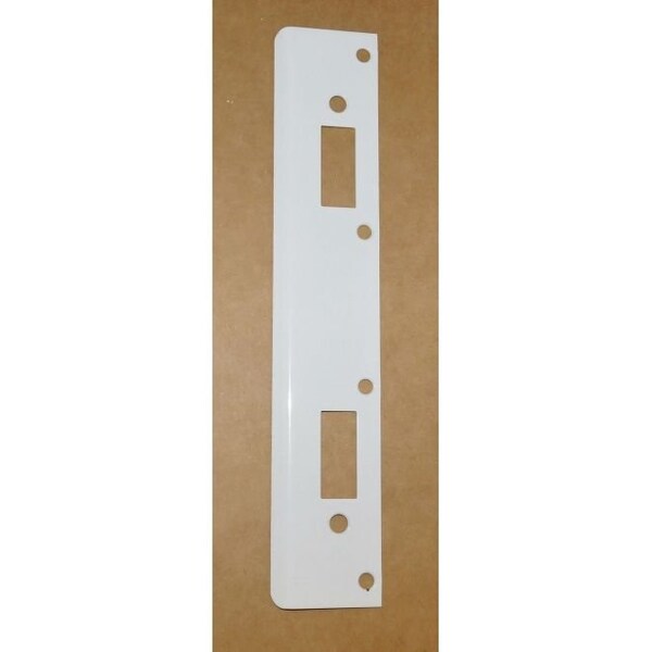 Don-Jo 1-3/8" x 12" Double Hole Strike for 5-1/2" and 6" Centered Locksets FL212N6WH - main